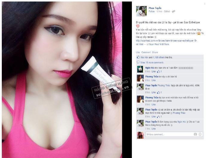 Kem làm mờ sẹo Scar Esthetique hiệu quả lên những vết sẹo này