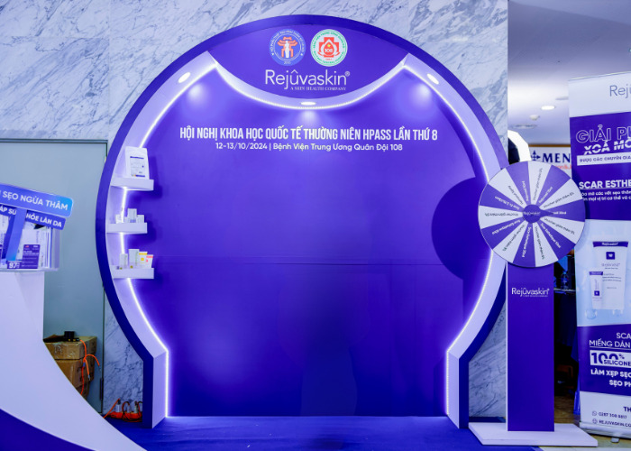 Gian hàng Rejuvaskin Việt Nam tại Bệnh viện Trung ương Quân đội 108