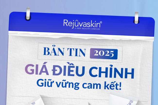 THÔNG BÁO THAY ĐỔI GIÁ BÁN NIÊM YẾT SẢN PHẨM REJUVASKIN