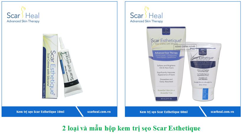 2 phiên bản kem trị sẹo Scar Esthetique